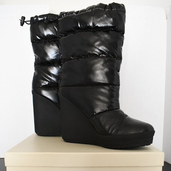 SPRING SALE PRICE DROP: COACH patent leather wedge boot - Picture 5 of 13